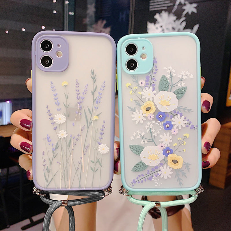 Lavender Floral Lanyard Phone Case Lanyard Phone Case XSMAX Cover Lavender Floral Lanyard Phone Case Lanyard Phone Case XSMAX Cover
